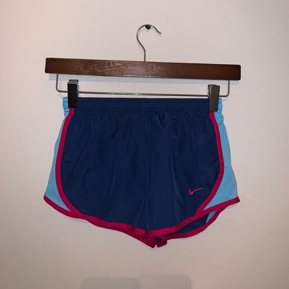 Nike Pants - Nike Dri Fit Blue & Pink Athletic shorts size S